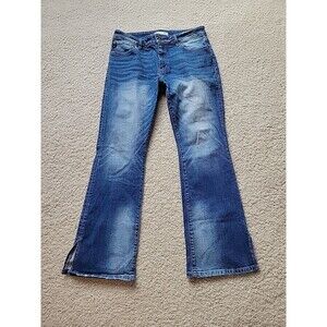 Womens Kancan Wide Leg Jeans Size 30